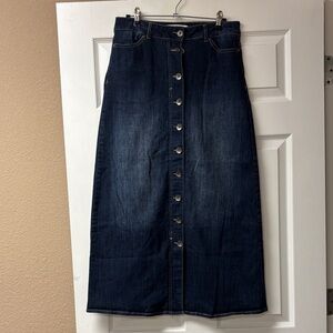 Cato Dark Blue Denim Maxi Skirt